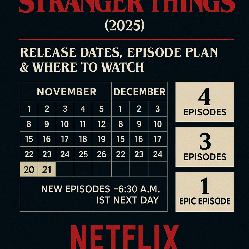 Stranger Things 5 (2025) Release Dates, Episode Plan & Where to Watch